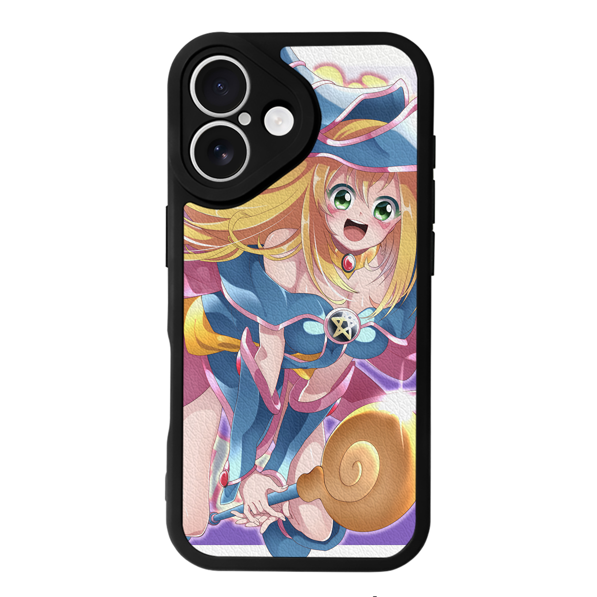 （画像用） 遊☆戯☆王 Yu-Gi-Oh! 【iPhone 16シリーズ対応】シリコンスマホケース（レザー調） 材質：シリコン